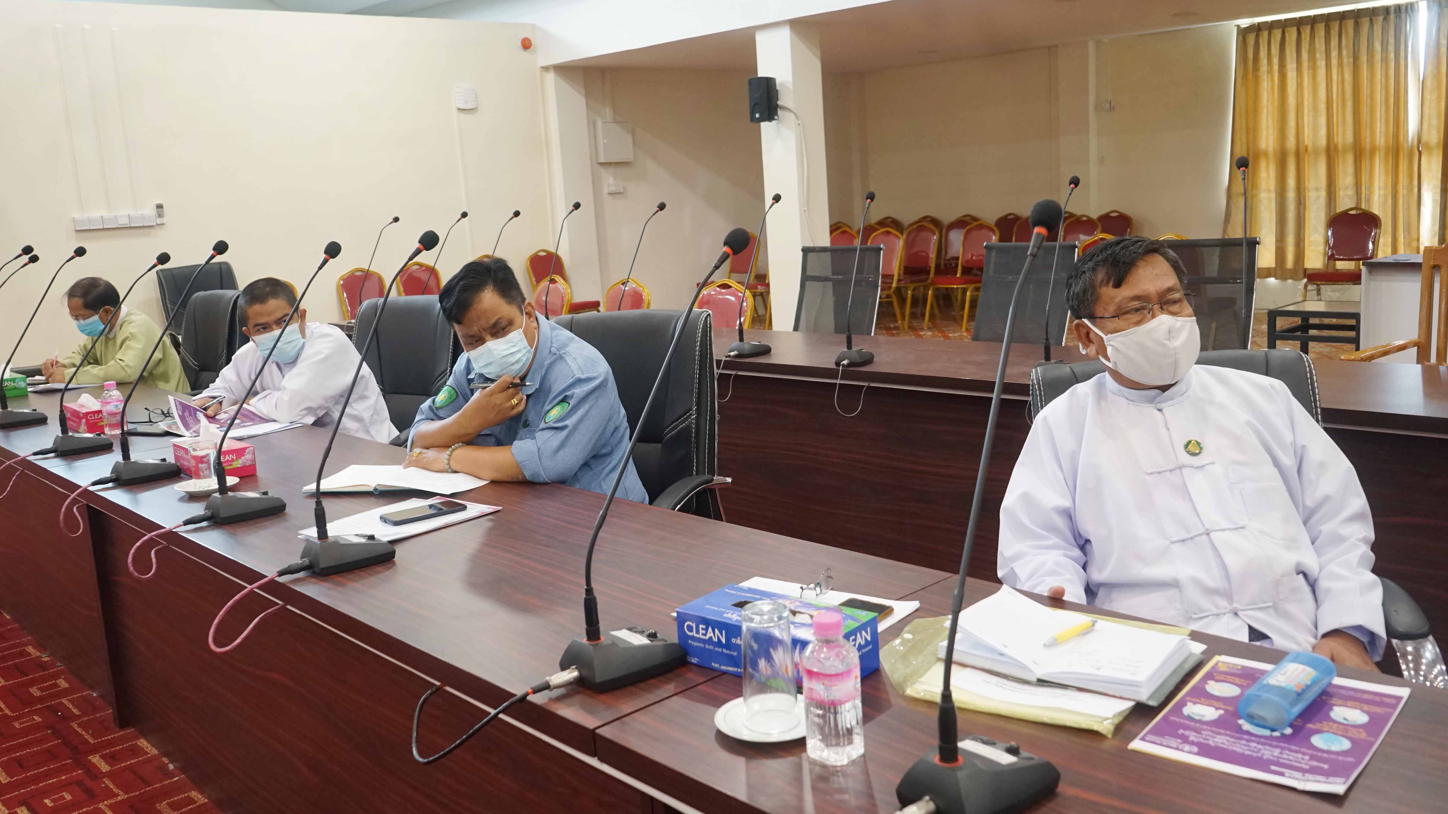 တနင်္သာရီတိုင်းဒေသကြီးကိုဗစ်-၁၉ ထိန်းချုပ်ရေးနှင့်အရေးပေါ်တုံပြန်ရေးဆိုင်ရာလုပ်ငန်းညှိနှိုင်းအစည်းအဝေး (၂/၂၀၂၂)ကျင်းပ
