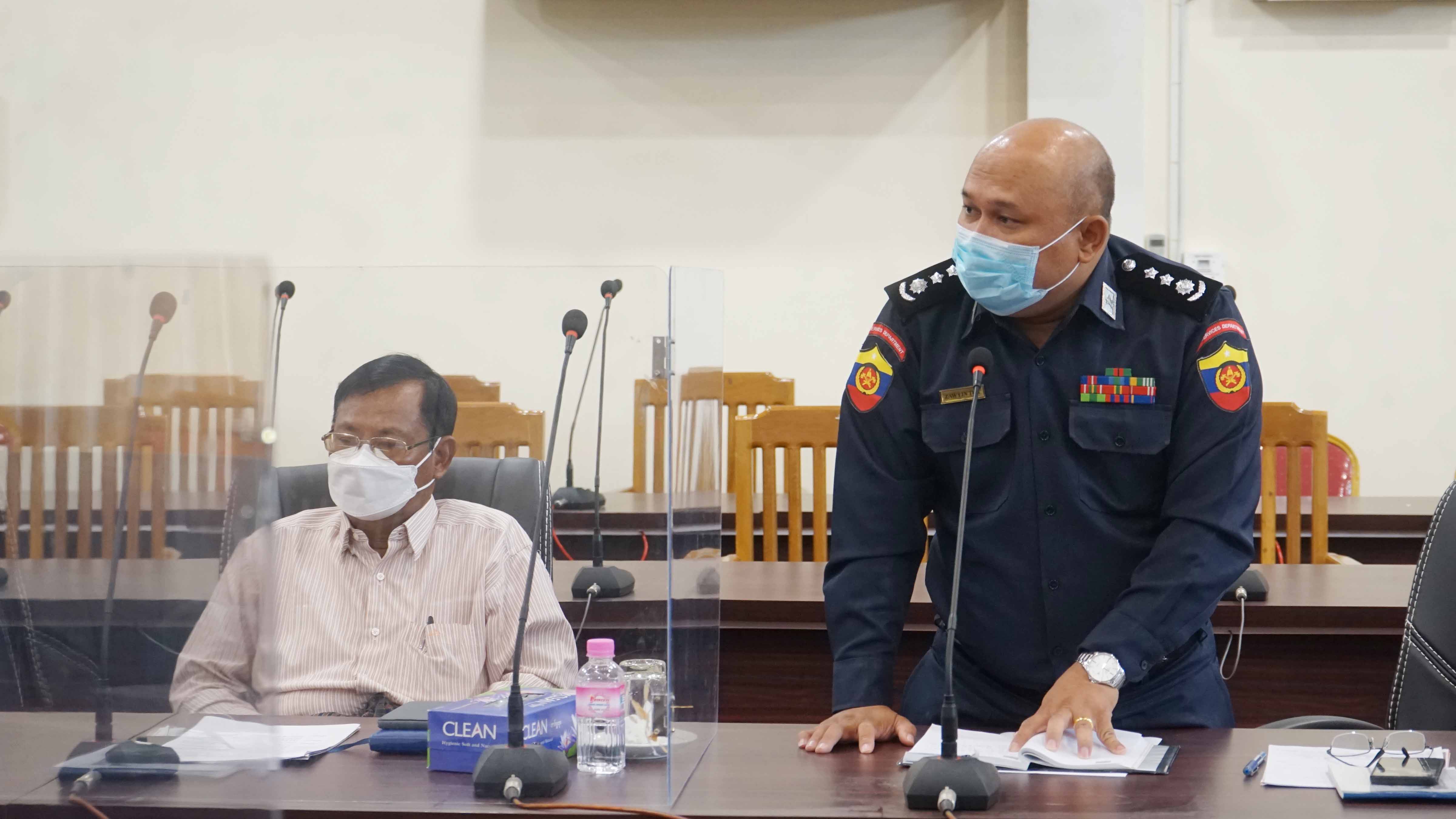 တနင်္သာရီတိုင်းဒေသကြီးကိုဗစ်-၁၉ ထိန်းချုပ်ရေးနှင့်အရေးပေါ်တုံပြန်ရေးဆိုင်ရာလုပ်ငန်းညှိနှိုင်းအစည်းအဝေး (၂/၂၀၂၂)ကျင်းပ