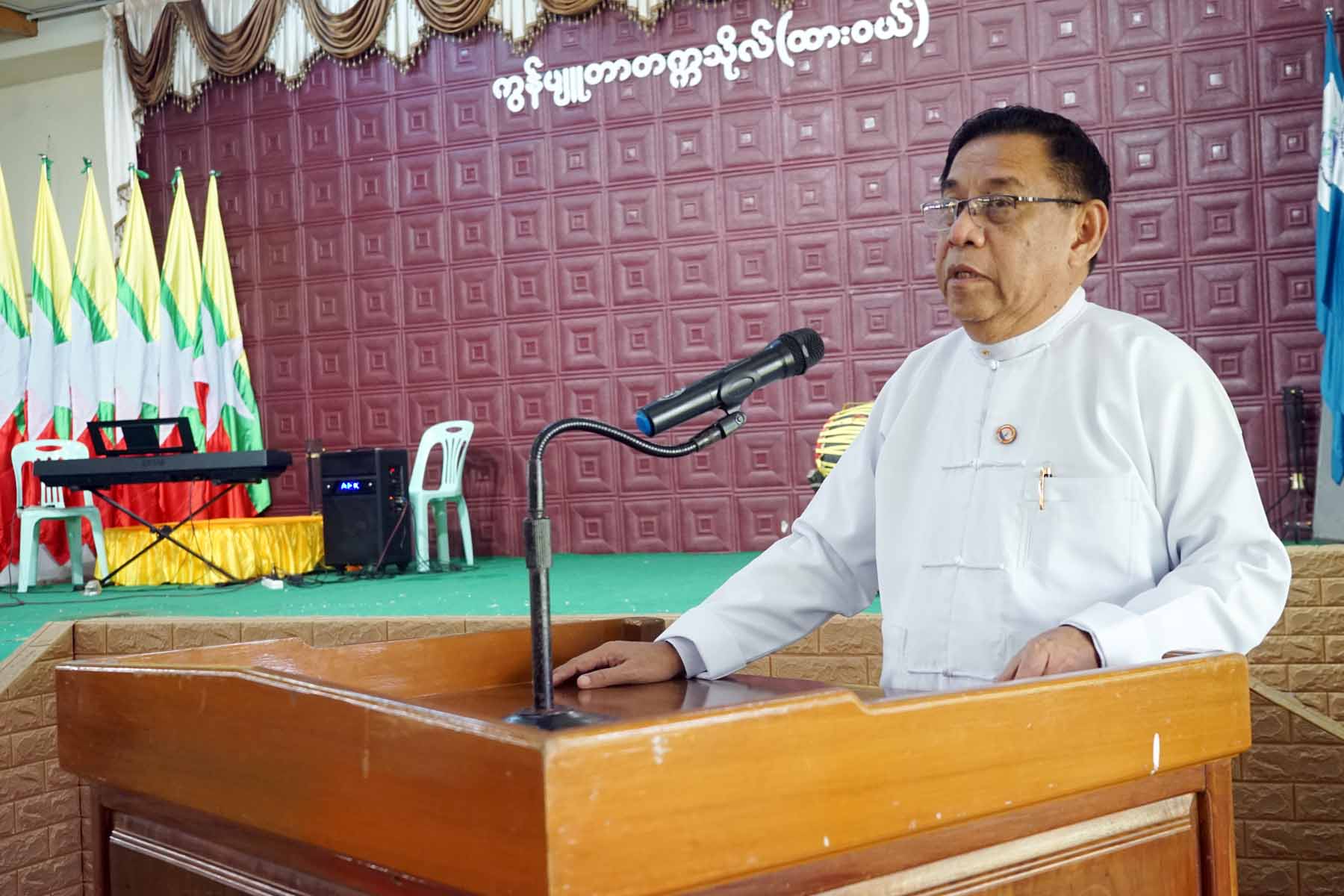 တနင်္သာရီတိုင်းဒေသကြီးဝန်ကြီးချုပ်ဦးမြတ်ကို ဗဟိုအဆင့်ပြိုင်ပွဲတွင် သွားရောက်ယှဉ်ပြိုင်မည့် တိုင်းဒေသကြီးကိုယ်စားပြုအဆို၊အက၊ အရေး၊ အတီးအဖွဲ့အားကြည့်ရှုအားပေး